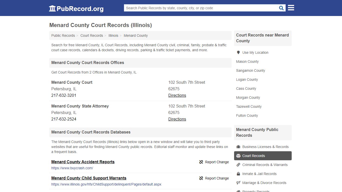 Free Menard County Court Records (Illinois Court Records) - PubRecord.org